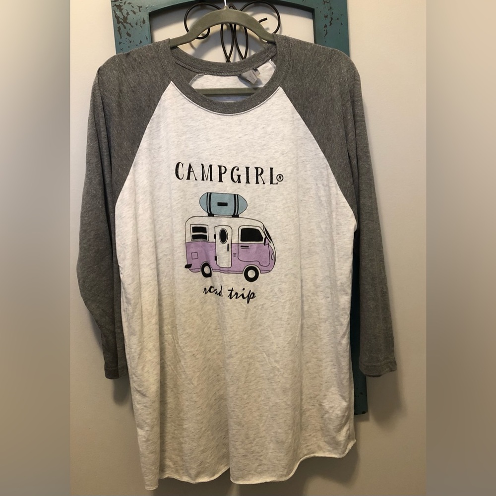 Camping Raglan Tee